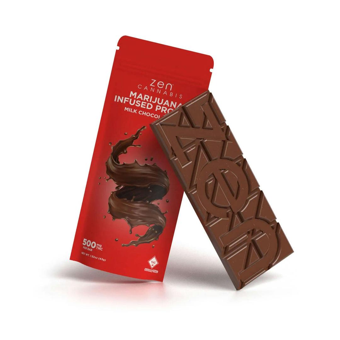 Zen Cannabis Milk Chocolate Bar 500mg THC