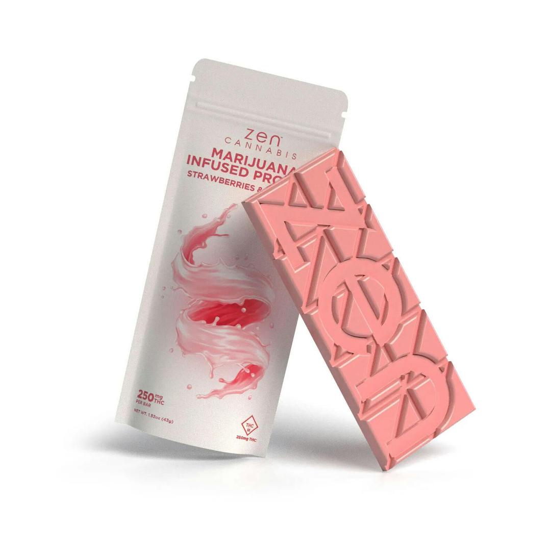 Zen Cannabis Strawberries & Cream Bar 250mg THC
