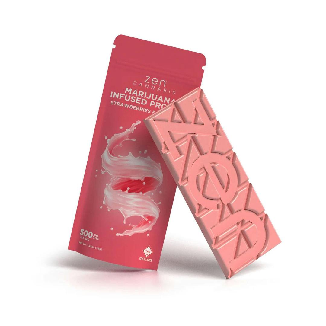 Zen Cannabis Strawberries & Cream Bar 500mg THC