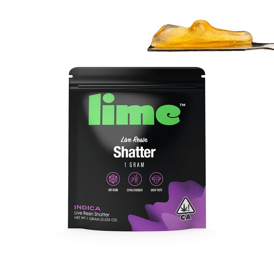 Indica (1.0g Live Resin Shatter) | Purple Cream