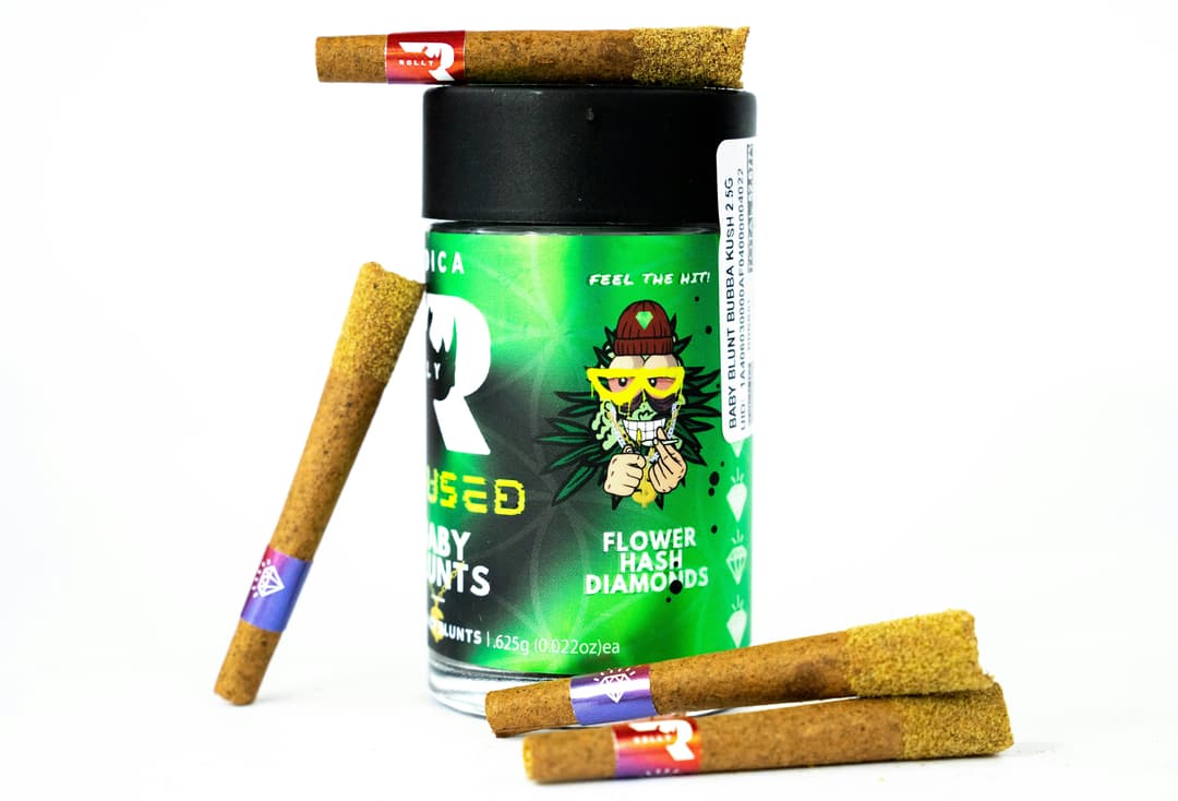 Baby Blunt - Bubba Kush 2.5g | Diamond & Hash Infused