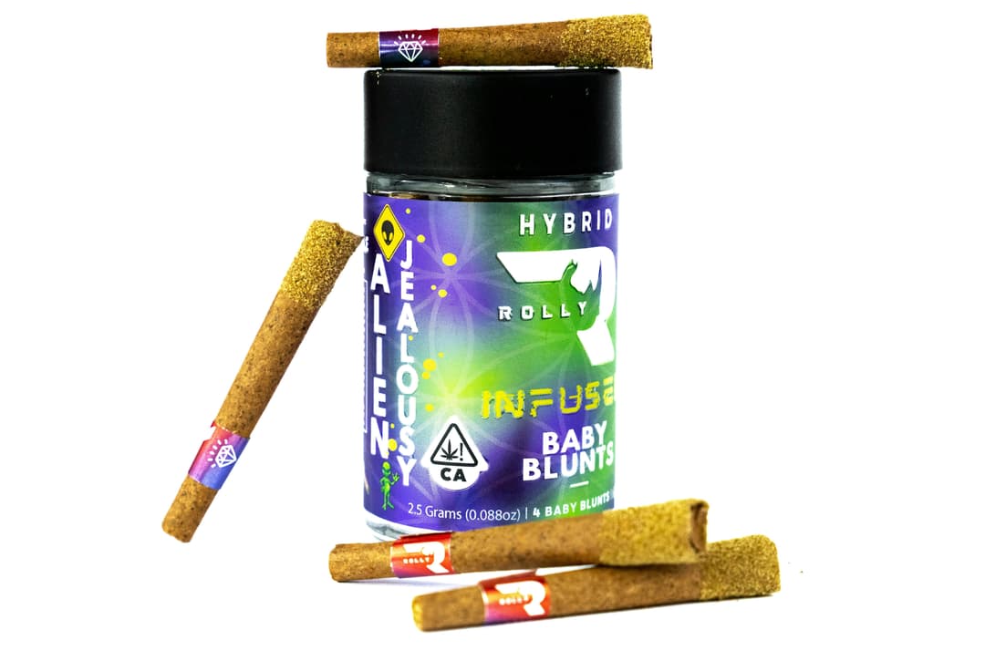 Baby Blunts Alien Jealousy Indica | Diamond & Hash Infused 2.5 grams