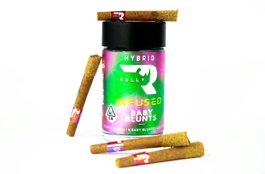 Baby Blunts Strawberry Fizz Hybrid | Diamond & Hash Infused 2.5g