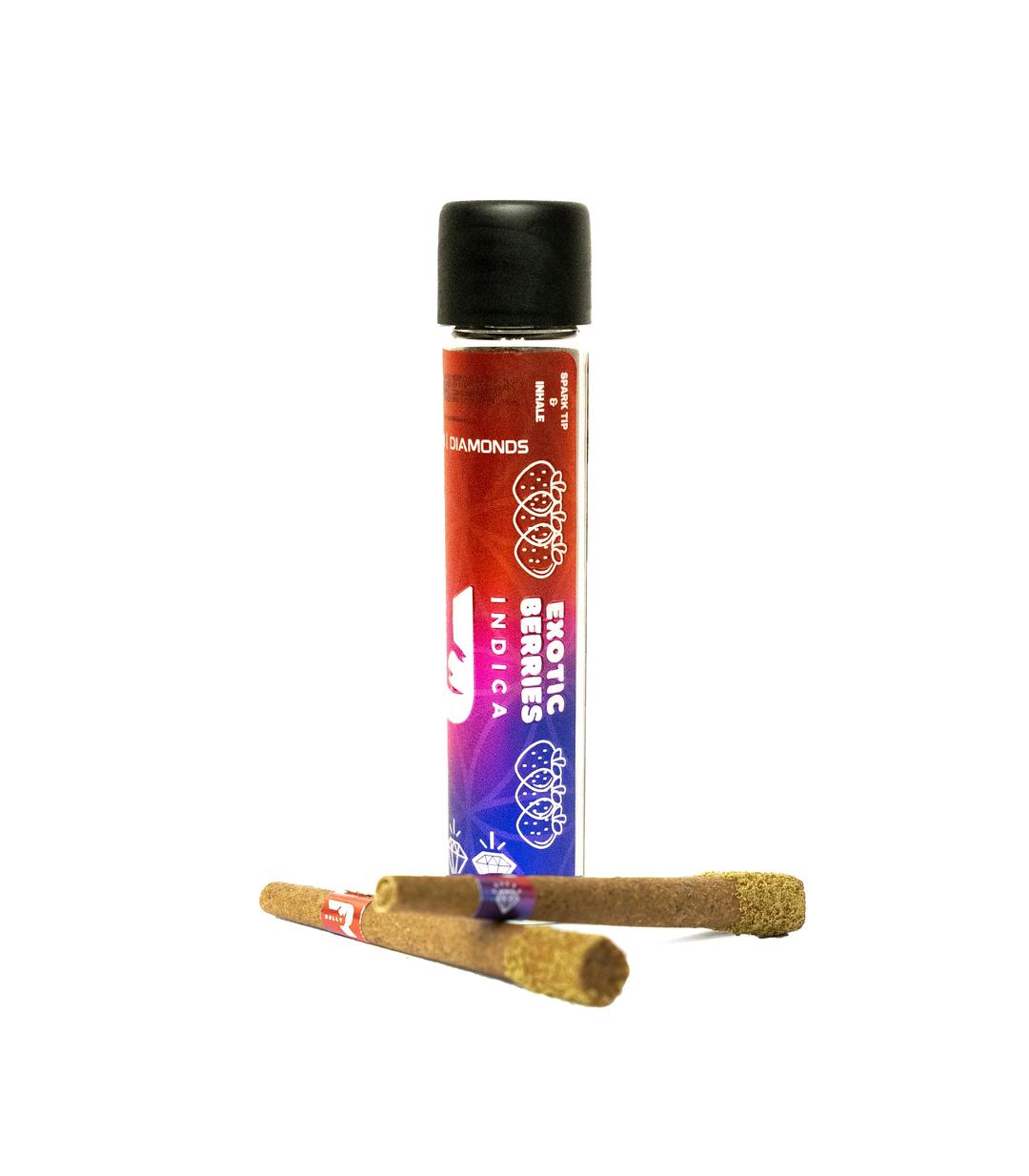 MR BLUNT EXOTIC BERRIES 1.5G | DIAMOND INFUSED | KIEF TIP