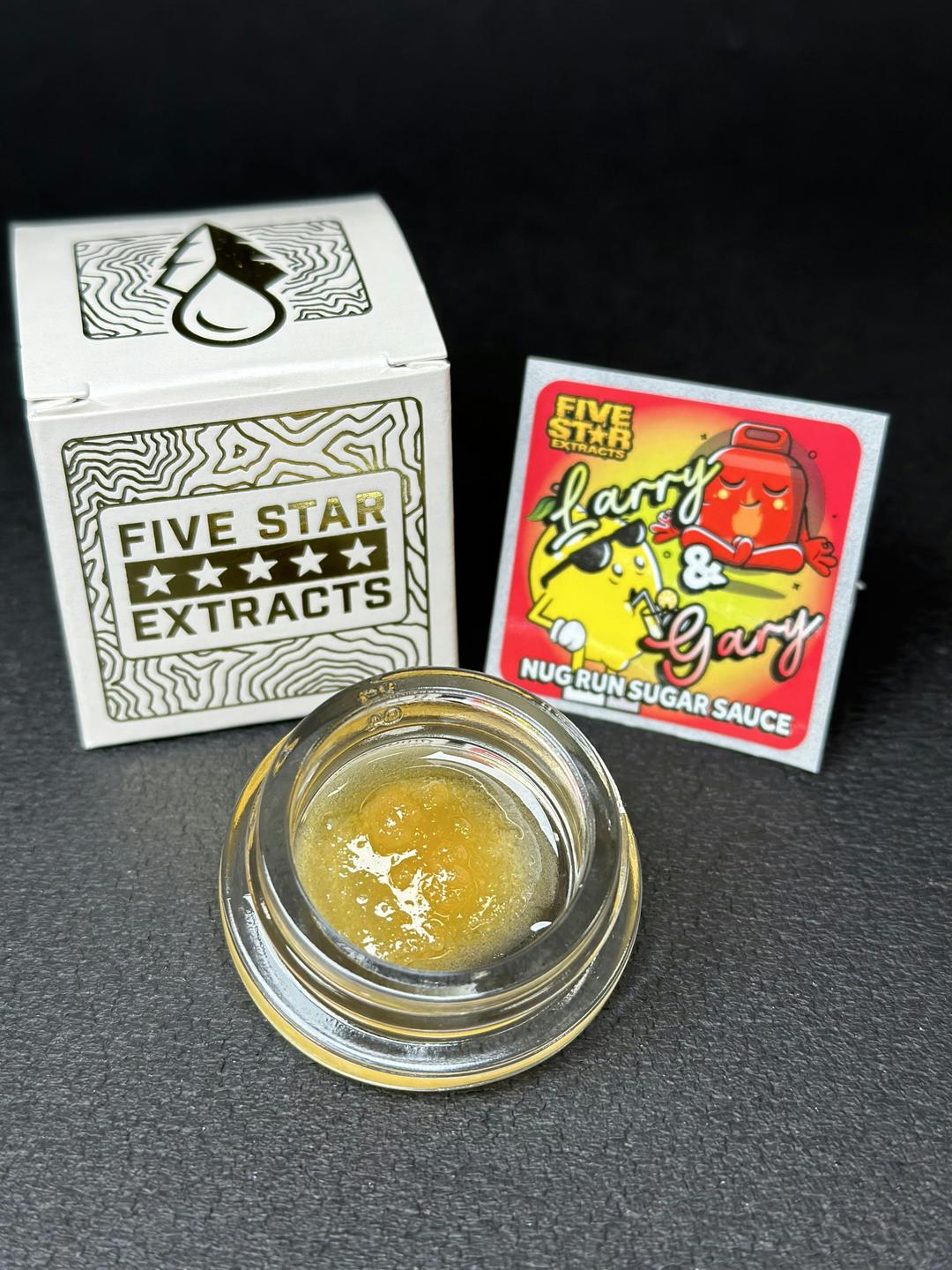 Five Star Extracts: Larry & Gary - 1 gram Nug Run Sugar Sauce