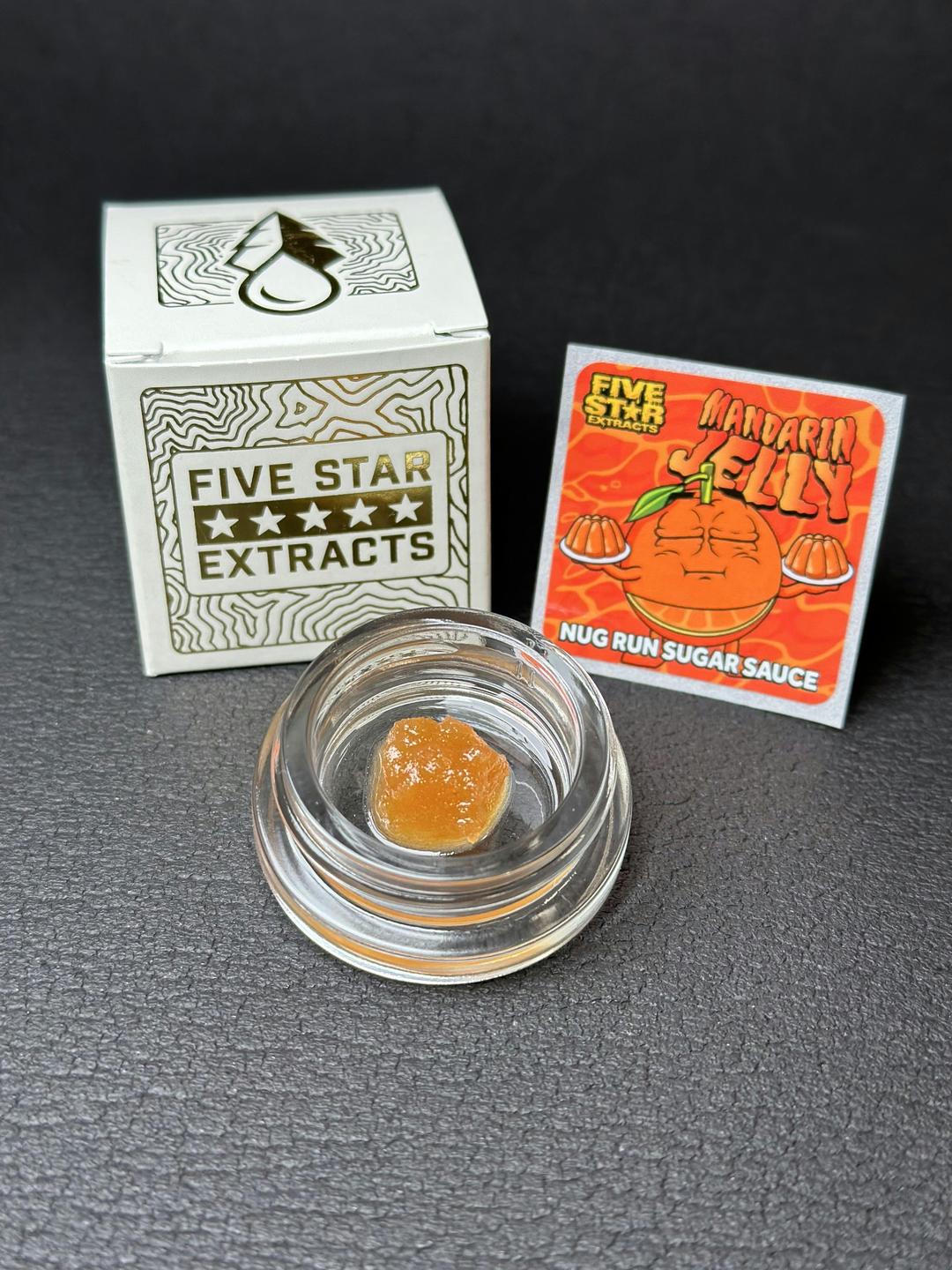 Five Star Extracts: Mandarin Jelly - 1g Nug Run Sugar Sauce