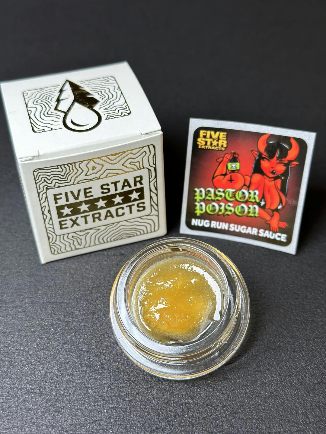 Five Star Extracts: Pastor Poison - 1g Nug Run Sugar Sauce