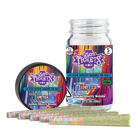 Zkittlez x Lemon Cherry Gelato - Infused Pre-Roll 5-Pack