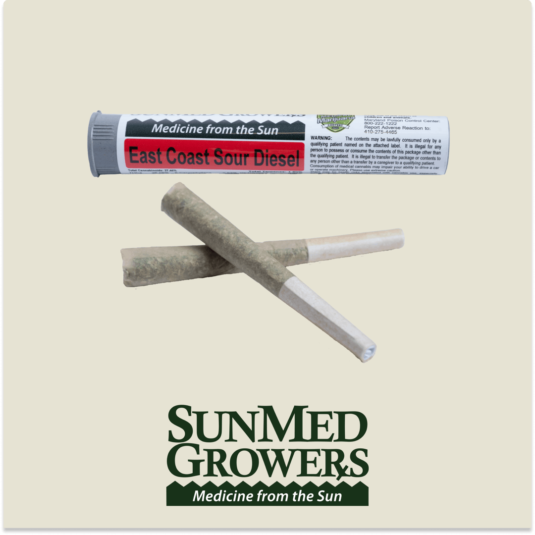 East Coast Sour Diesel Pre Roll 0.5g/2 Pack