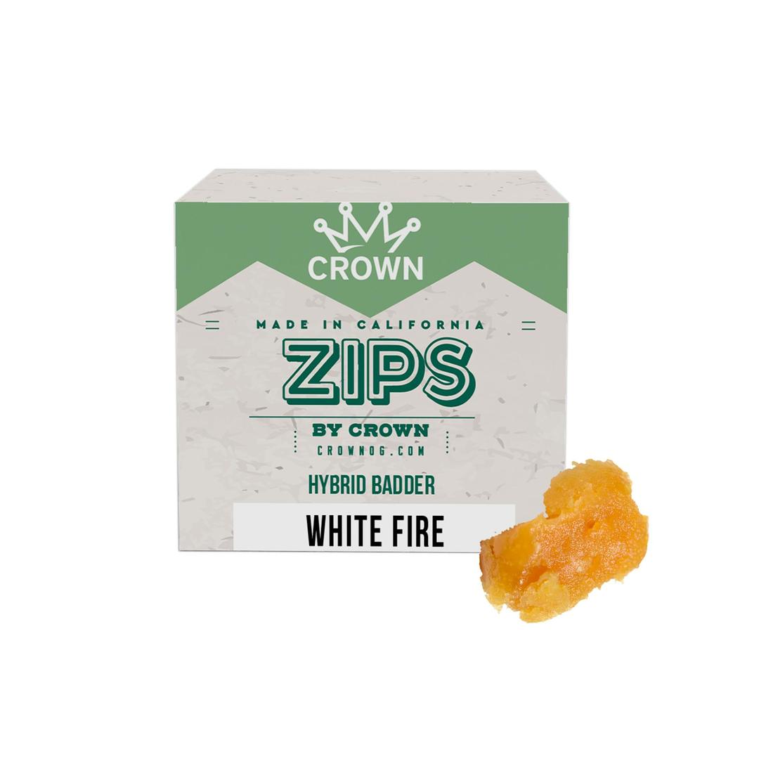 Zips by Crown White Fire Badder