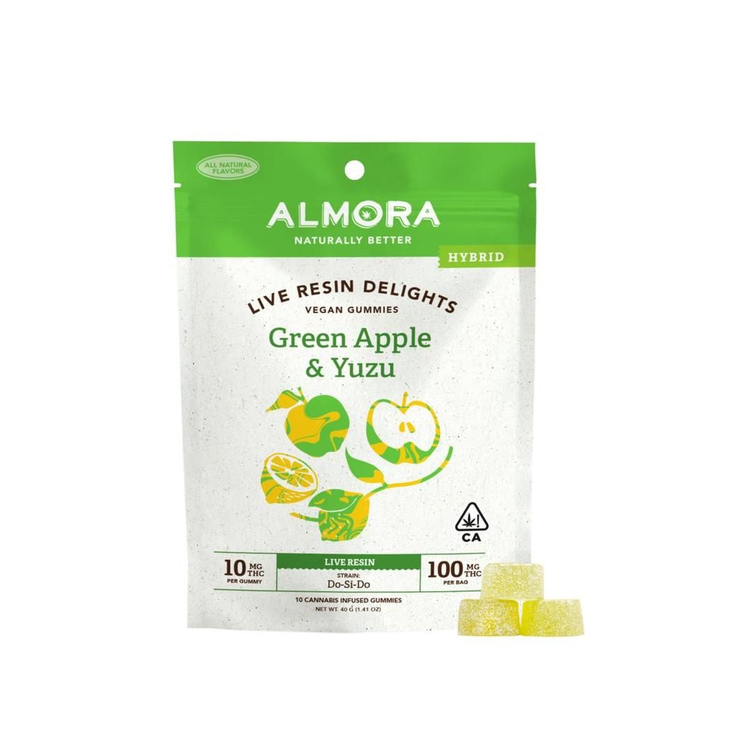 Green Apple & Yuzu Live Resin Gummies (Delights)