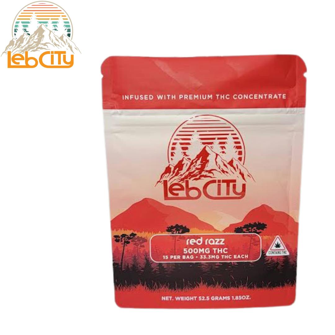 Red Razz 500 MG THC Infused Gummy