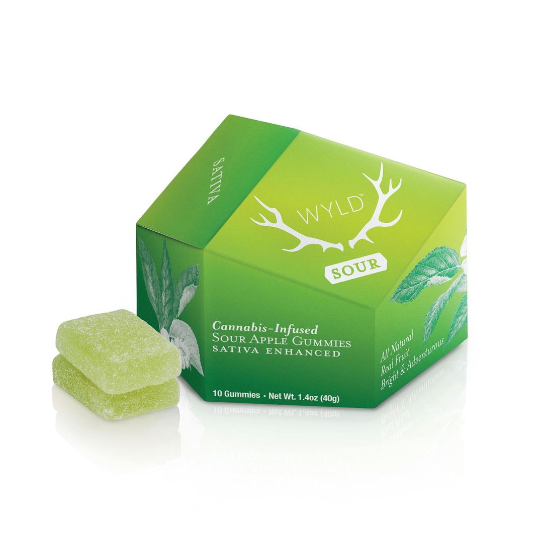 Sour Apple Sativa Enhanced Gummies