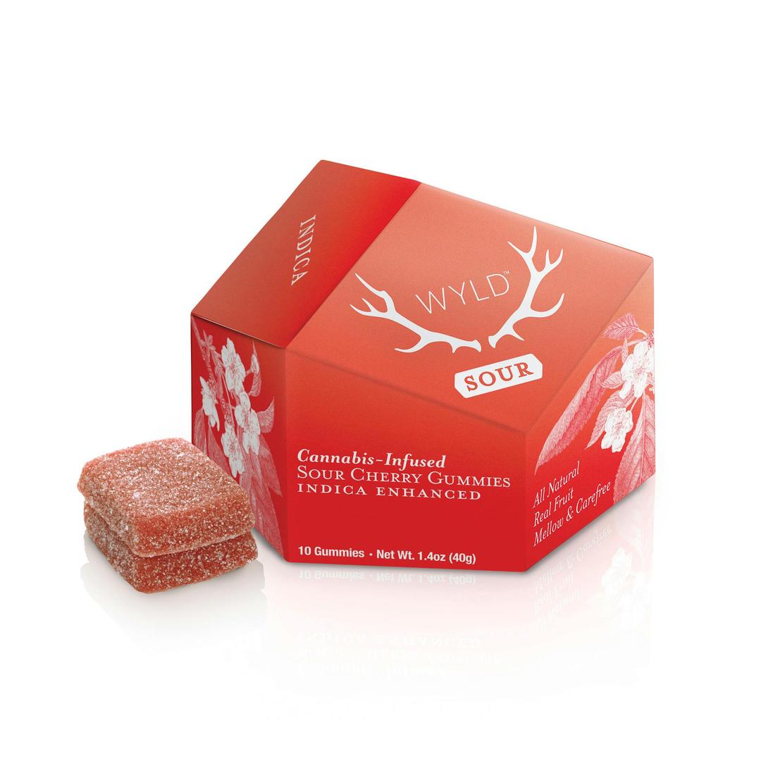 Sour Cherry Indica Enhanced Gummies