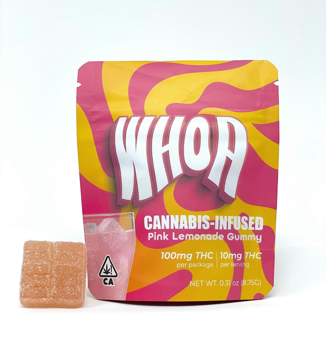 WHOA Pink Lemonade Gummy - Bite (100mg)