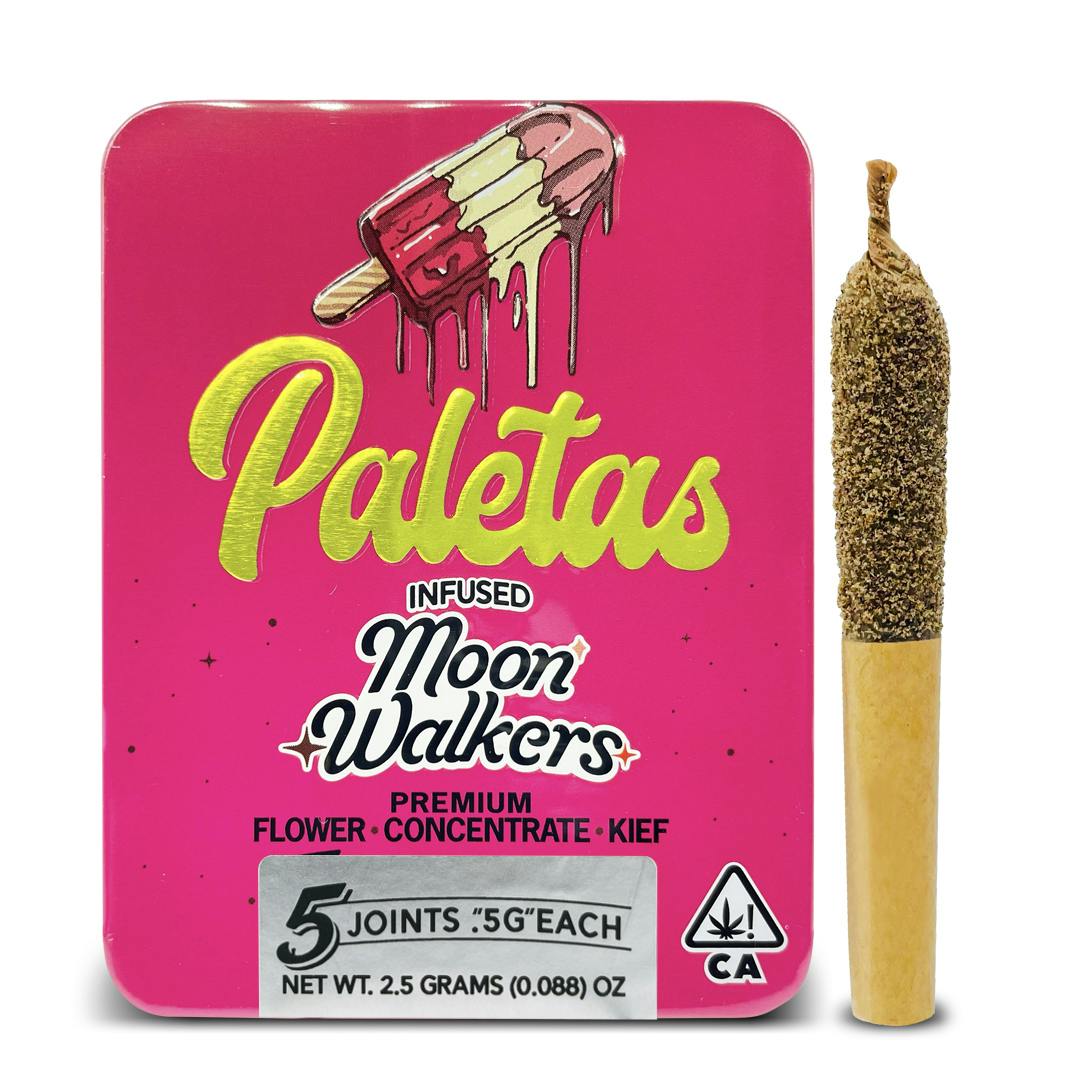 Paletas: Haze Berry- Moon walkers Infused Pre-Rolls 5-Pack (2.5g)