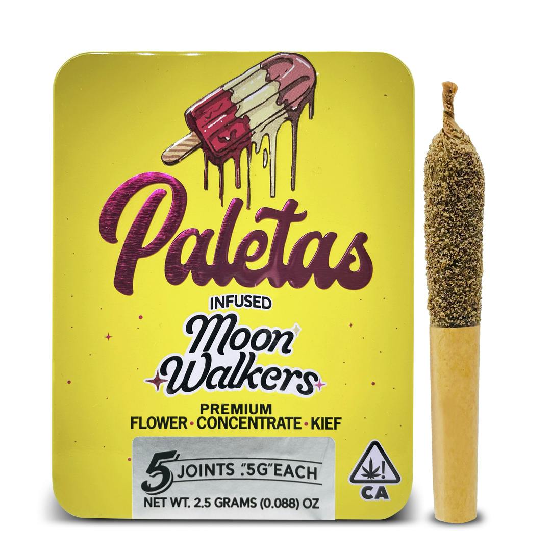 Paletas: Pineapple Express- Moon walkers Infused Pre-Rolls 5-Pack (2.5g)