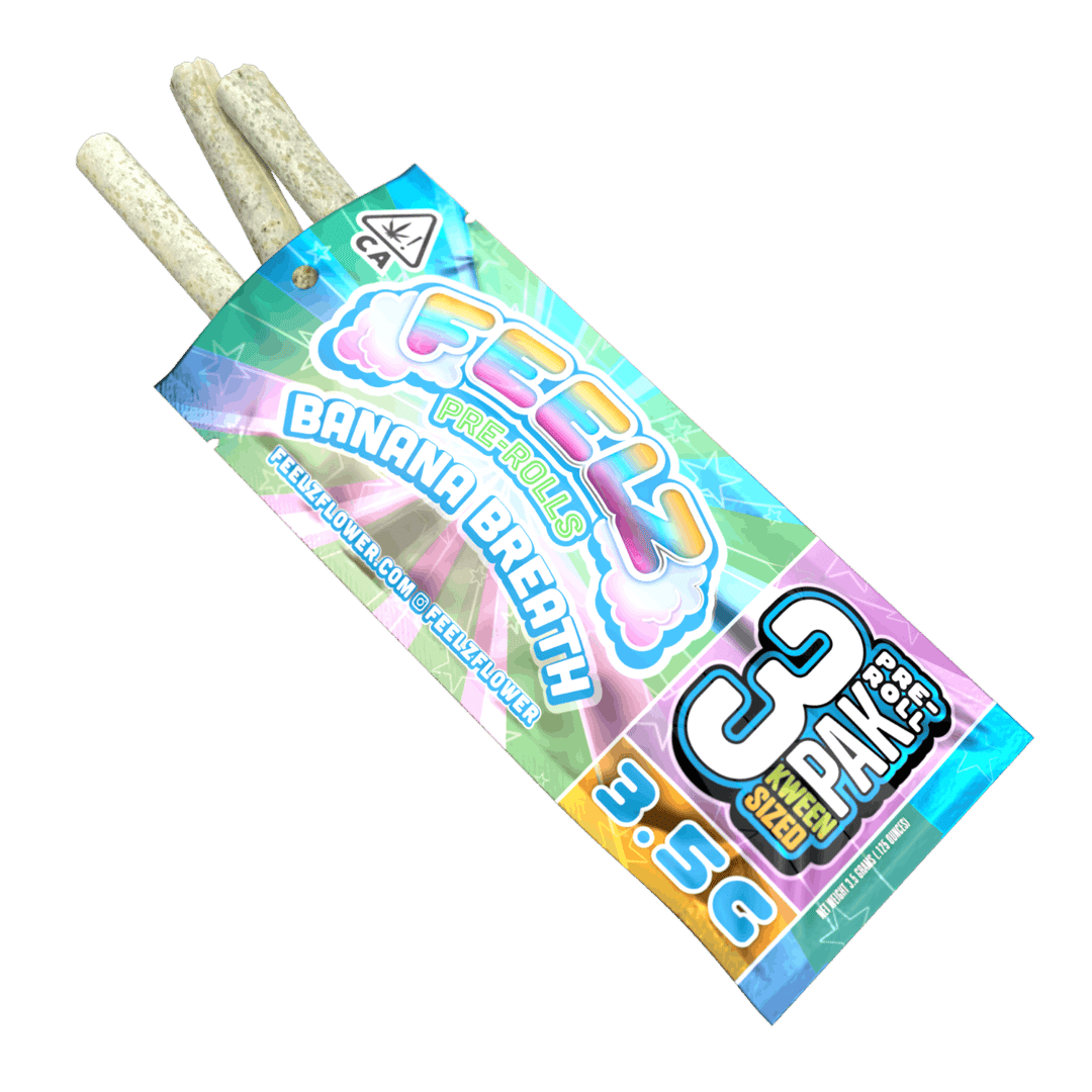 Banana Breath | Feelz Flower 3 Packs | 3.5G
