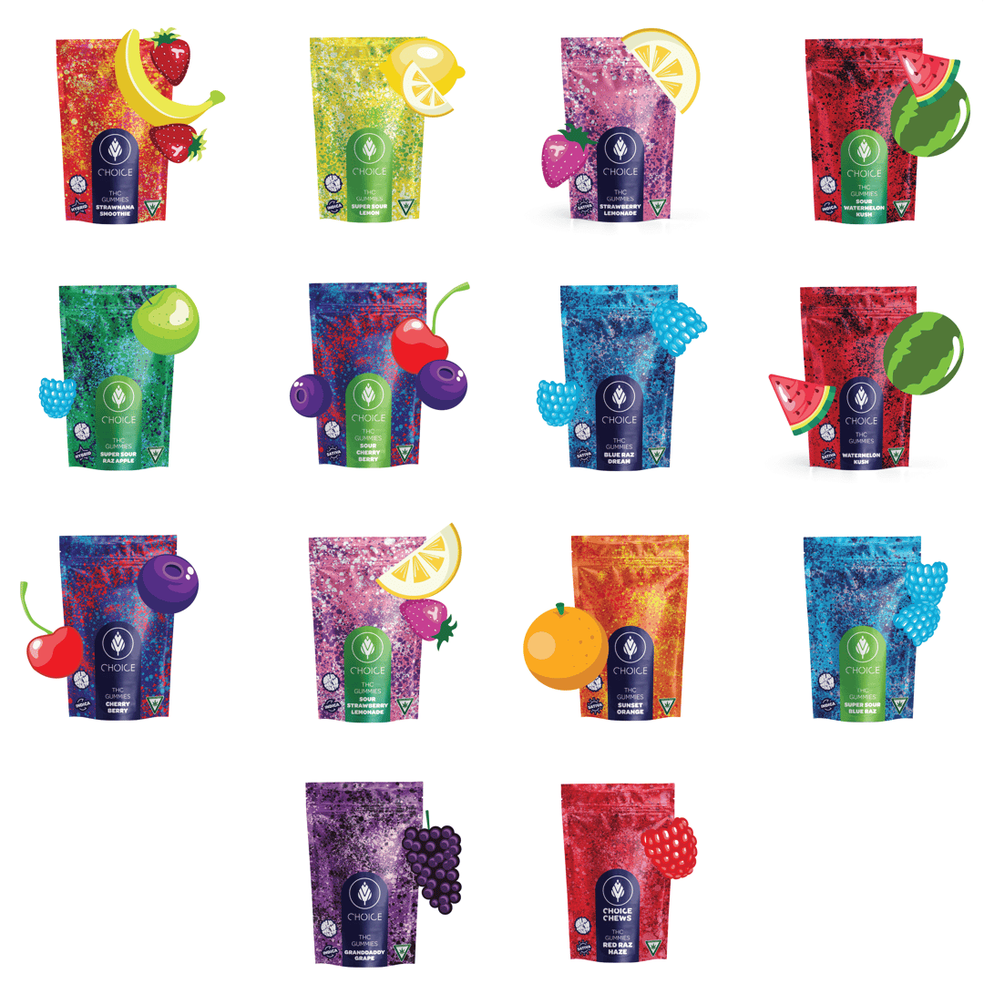 Choice Chews - Chronic Cherry Berry Gummies (Indica) - 200mg