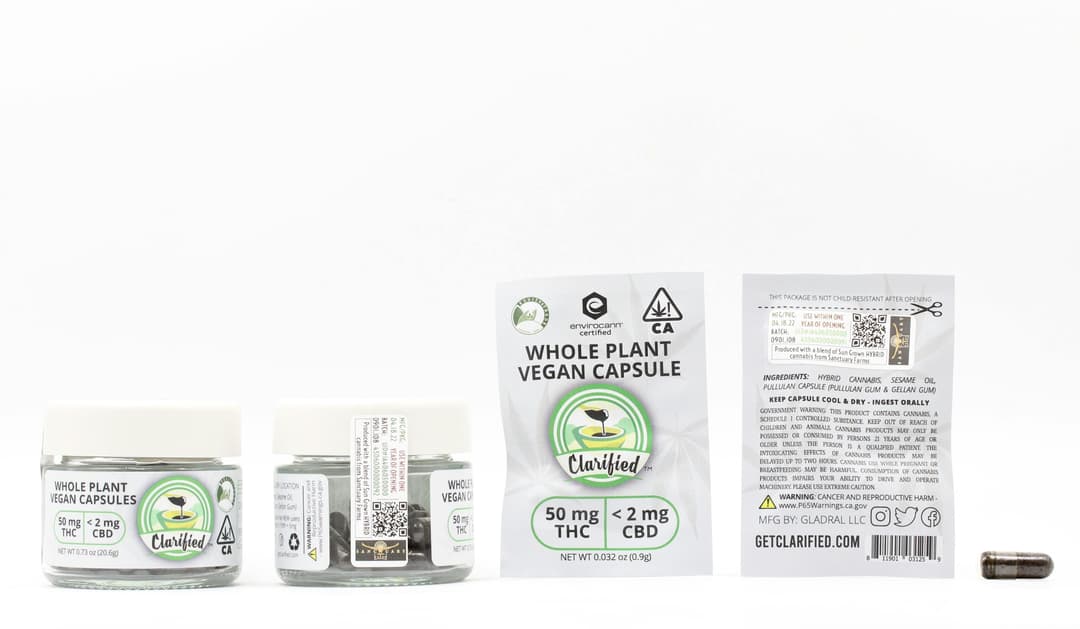 50mg Whole Plant Vegan Capsules (Single)