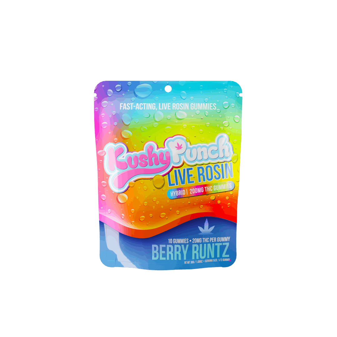 Kushy Punch - Berry Runtz Live Rosin GUMMIES 200MG