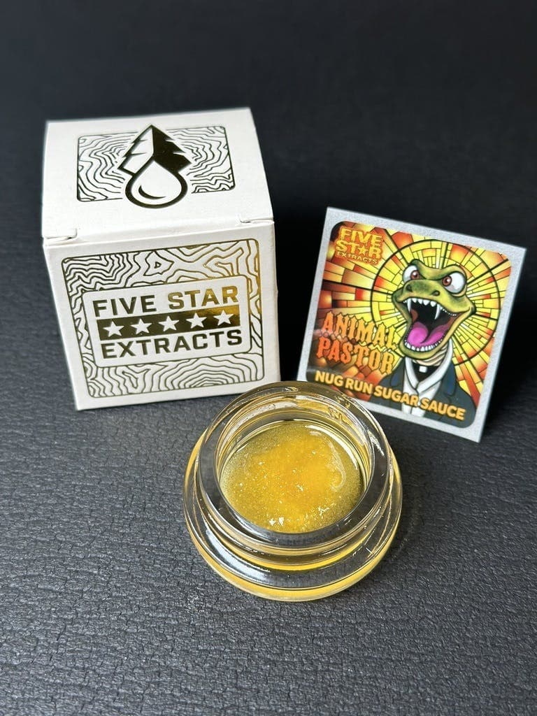 Five Star Extracts: Animal Pastor - 1 gram Nug Run Sugar Sauce