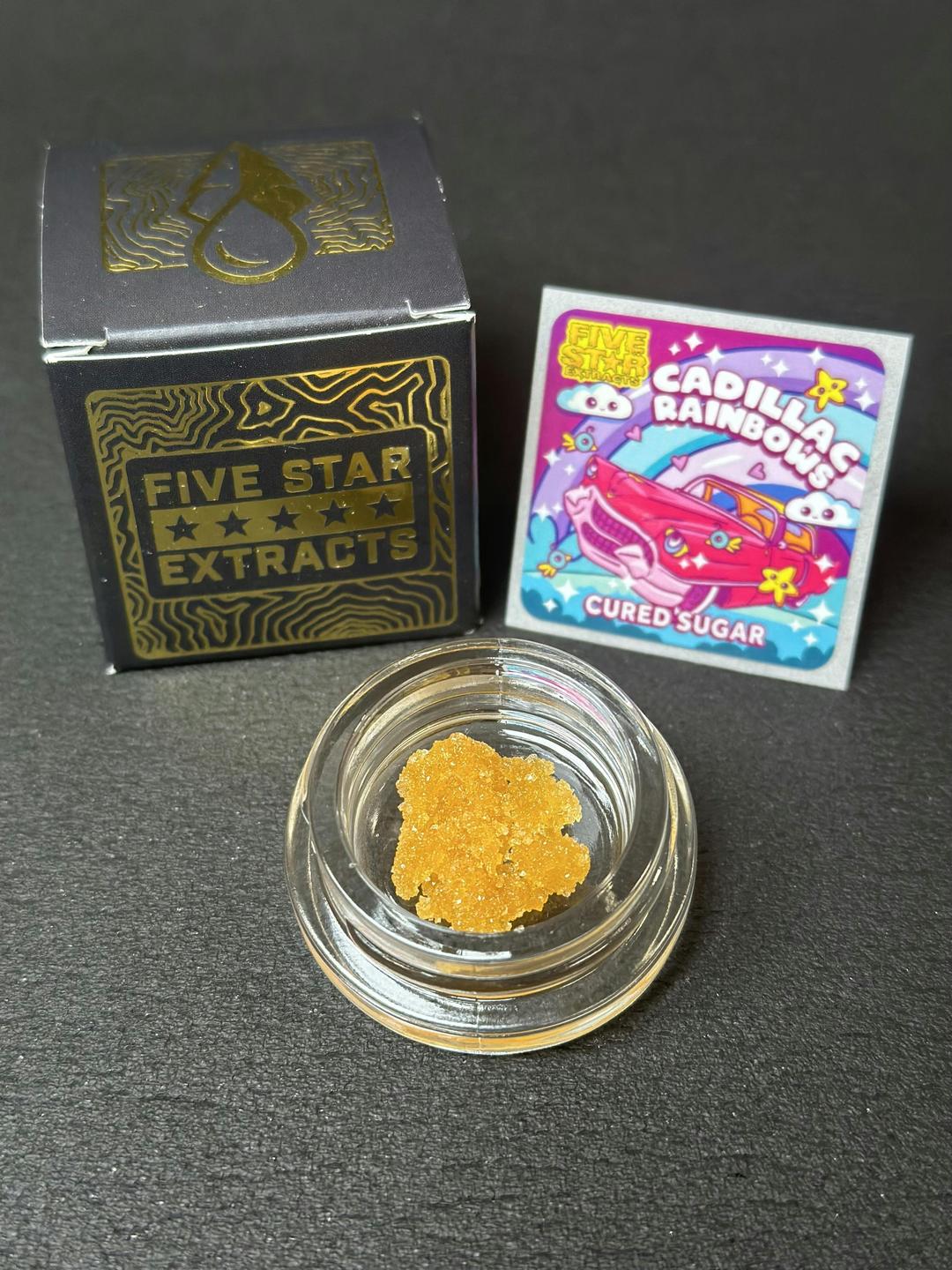 Five Star Extracts: Cadillac Rainbows - 1 gram Cured Sugar
