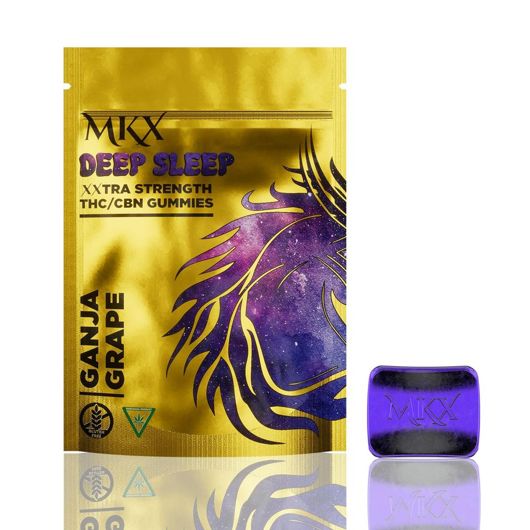 200mg- THC/CBN Deep Sleep Gummies (Ganja Grape)