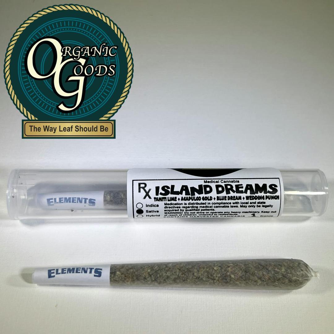 Organic Goods Pre-Roll Island Dreams 1 G
