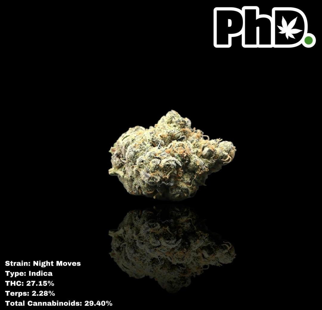 PhD Indoor Flower - Night Moves (112Grams)
