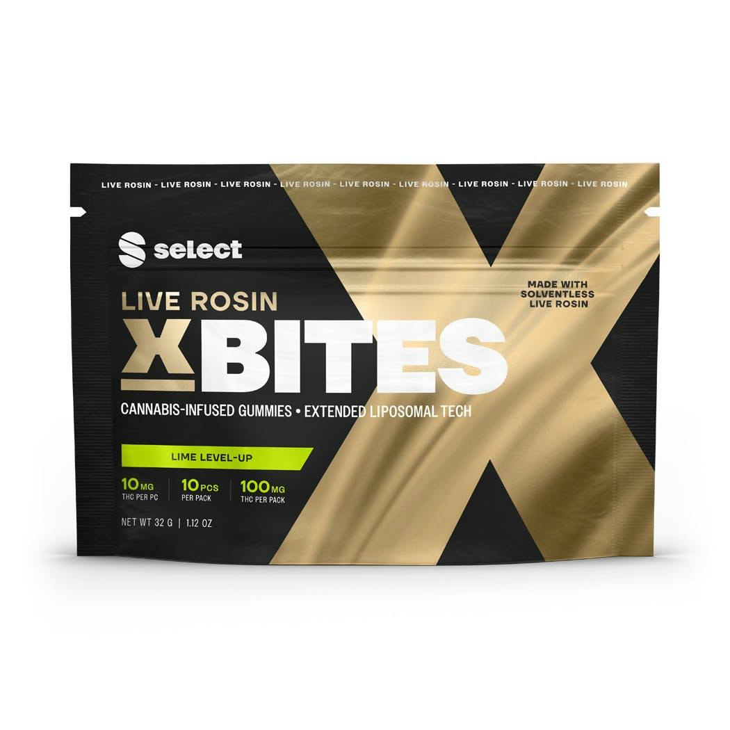 Lime Level-Up Live Rosin X Bites 10pk (100mg)