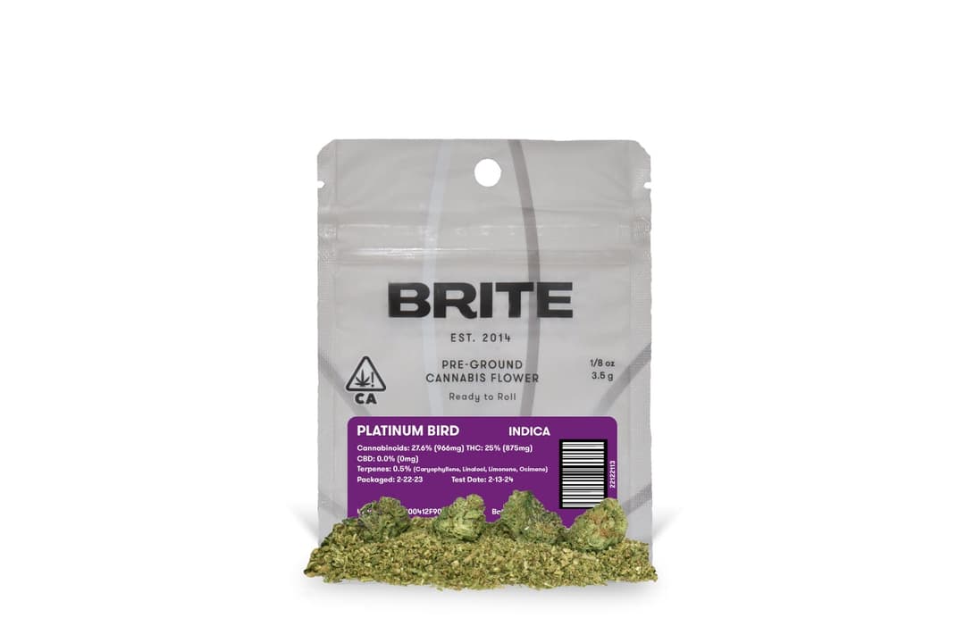 Platinum Bird - Flower Pre-Ground by Brite