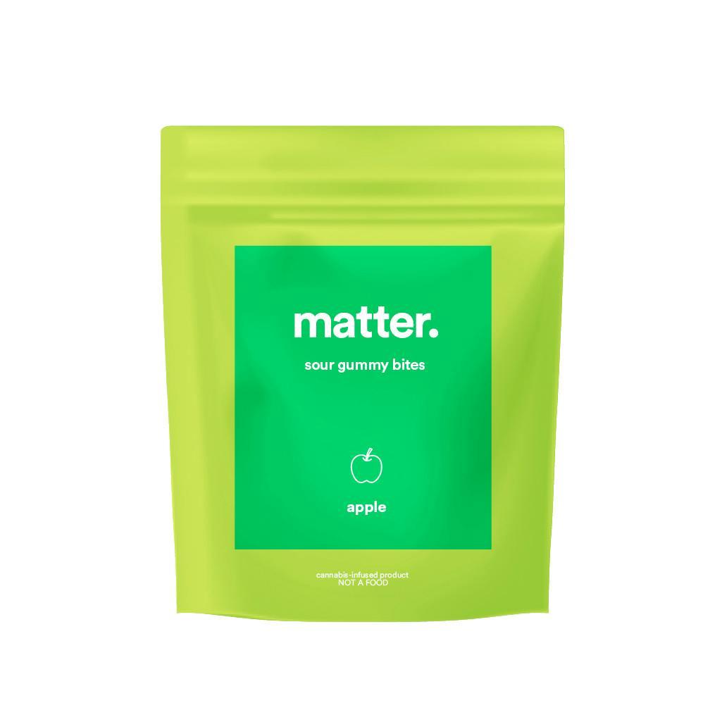 Sour Apple Gummy Bites 1:1 100MG [10pk]