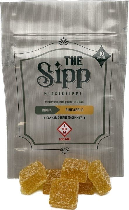 The Sipp: Pineapple Gummies - 100mg (10pk)