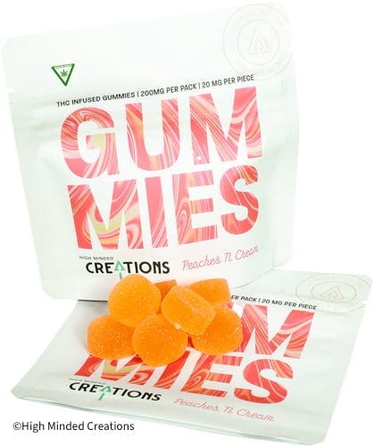 Peaches N Cream Gummies - 200mg