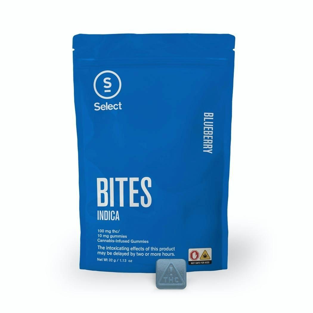 Blueberry Classic Bites 10pk (100mg) | Indica