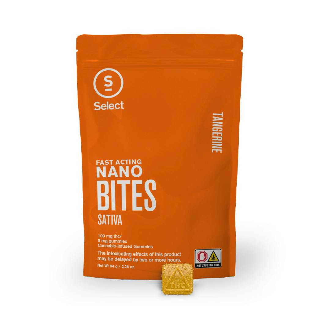 Tangerine Nano Bites 20pk (100mg) | Sativa