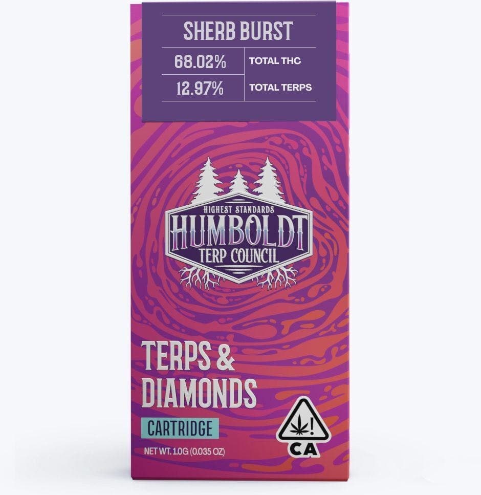 Humboldt Terp Council | Live Resin Vape Cartridge Sherb Burst 1g