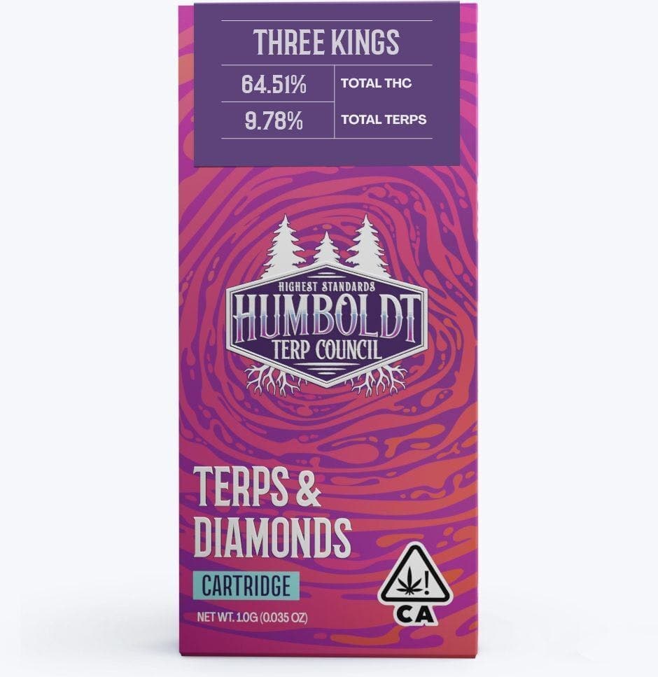 Humboldt Terp Council | Live Resin Vape Cartridge Three Kings 1g