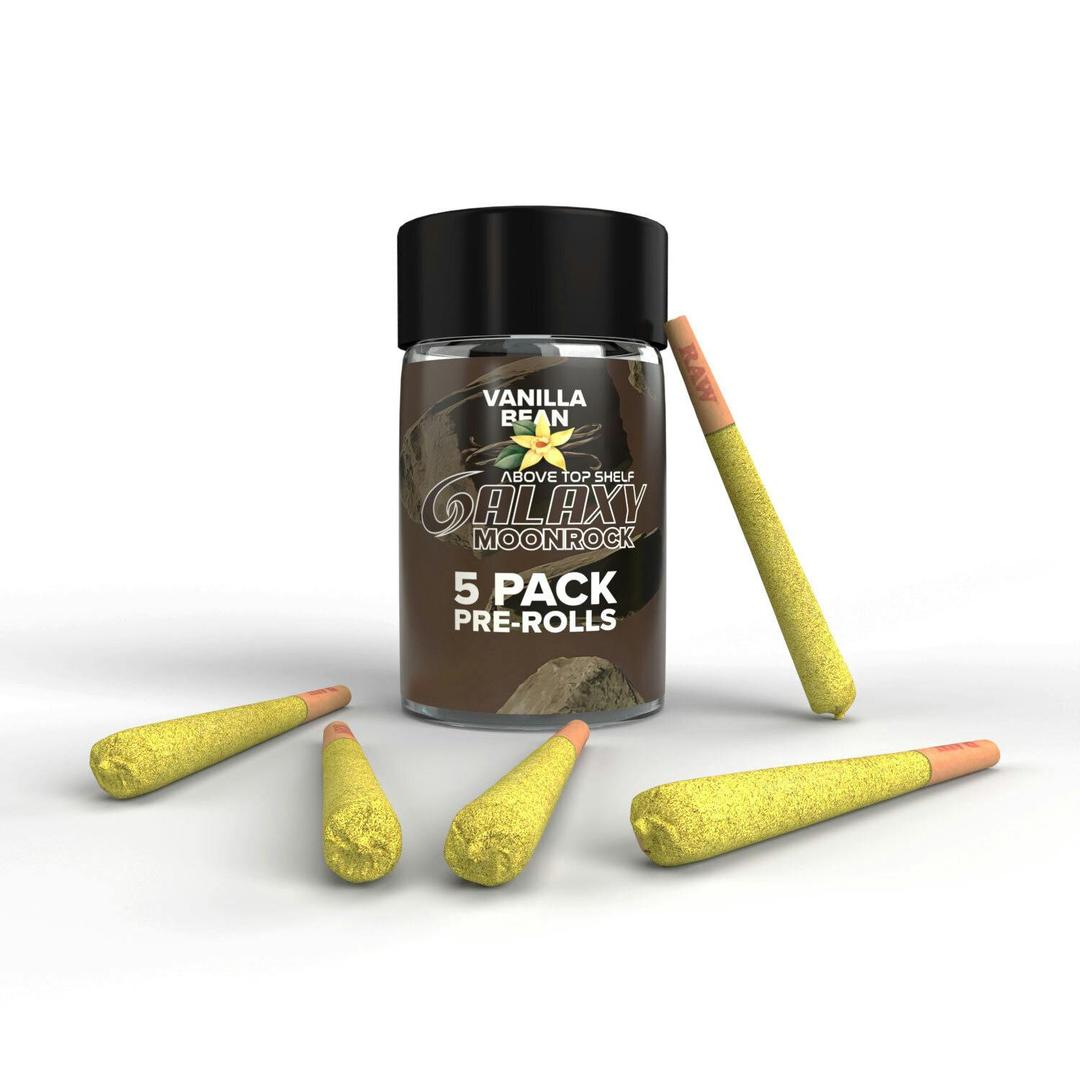 Vanilla Bean Moonrock Infused 5 pack Preroll