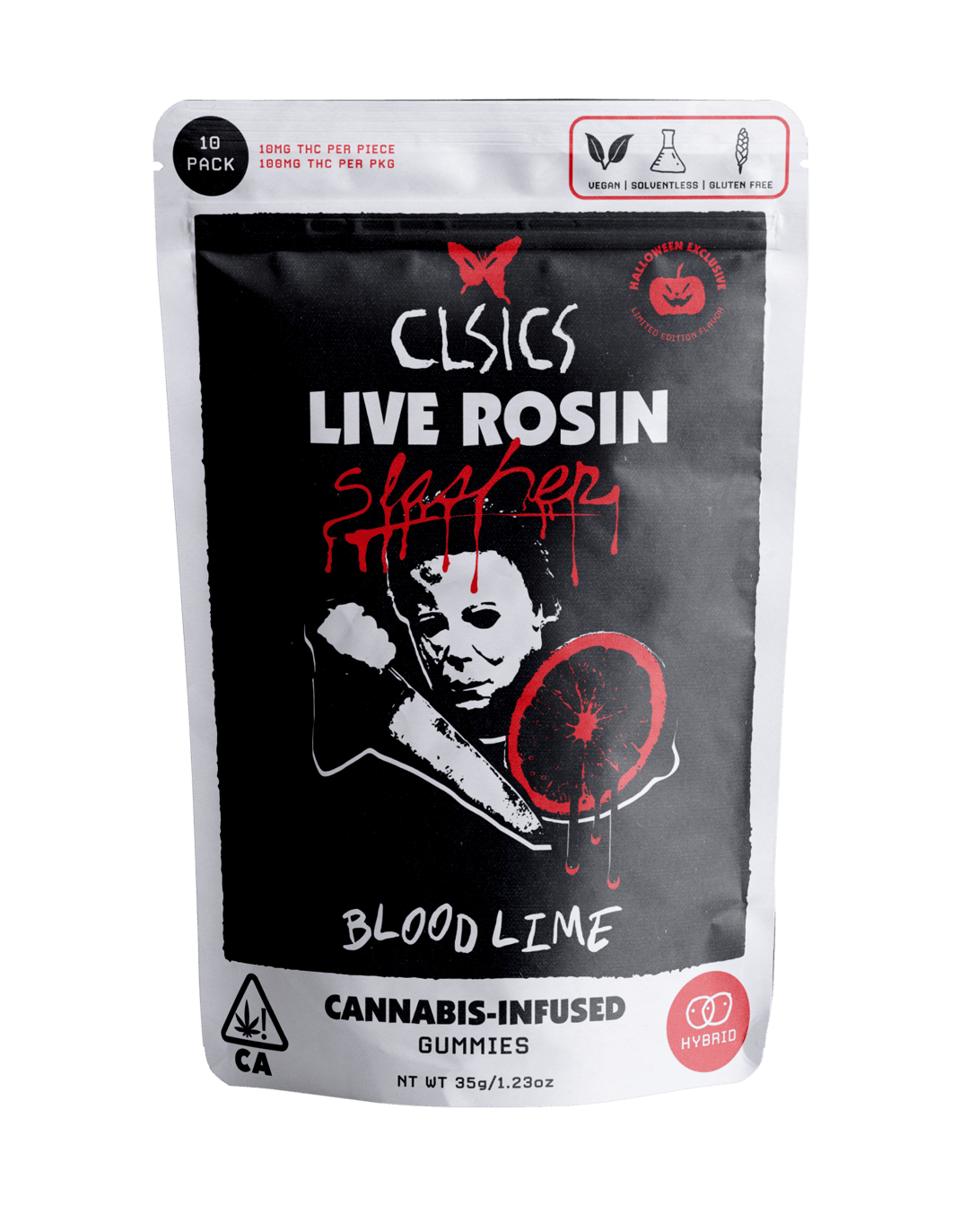 SLASHER Blood Lime - 10Pk GUMMIES LIVE ROSIN INFUSED