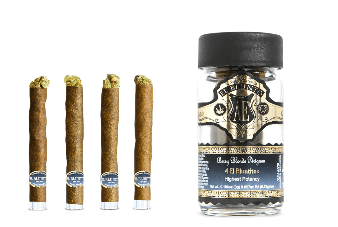 El Bluntito 4-Pack - Berry Blonde Perignon - 4 x .75G [Mini Blunt Pack]