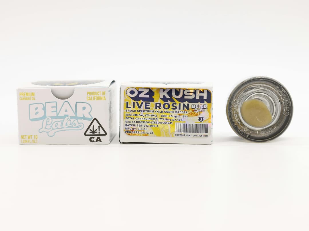 OZ Kush T3 Live Rosin - 1g