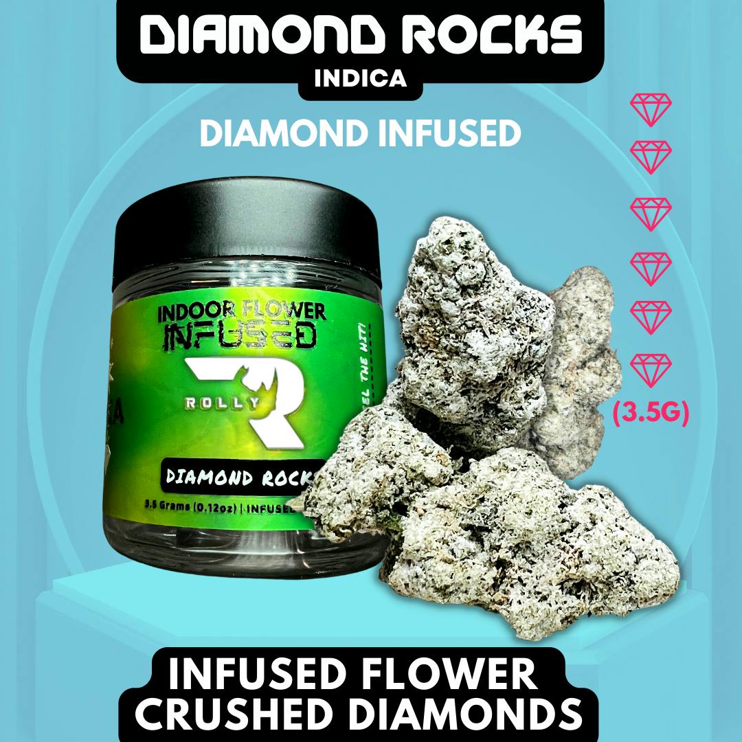 ROLLY - DIAMOND WHITE RUNTZ 3.5G INFUSED FLOWER