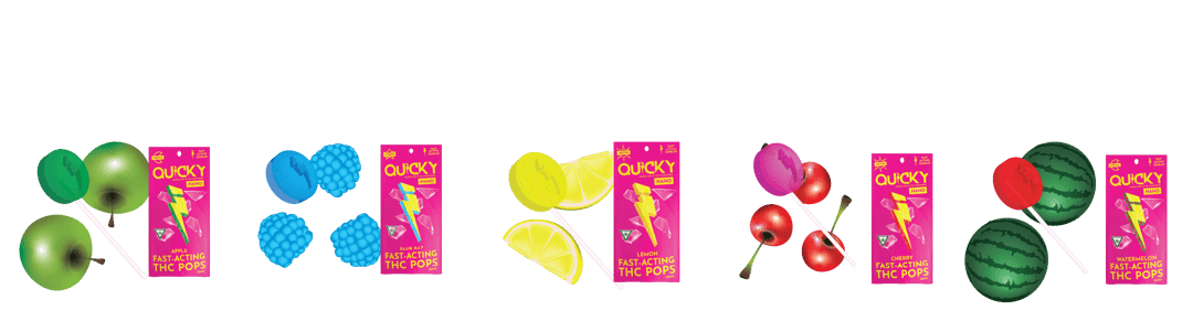 Quicky 10mg Single Cannabis Pops (250ct) - Lemon (Sativa)