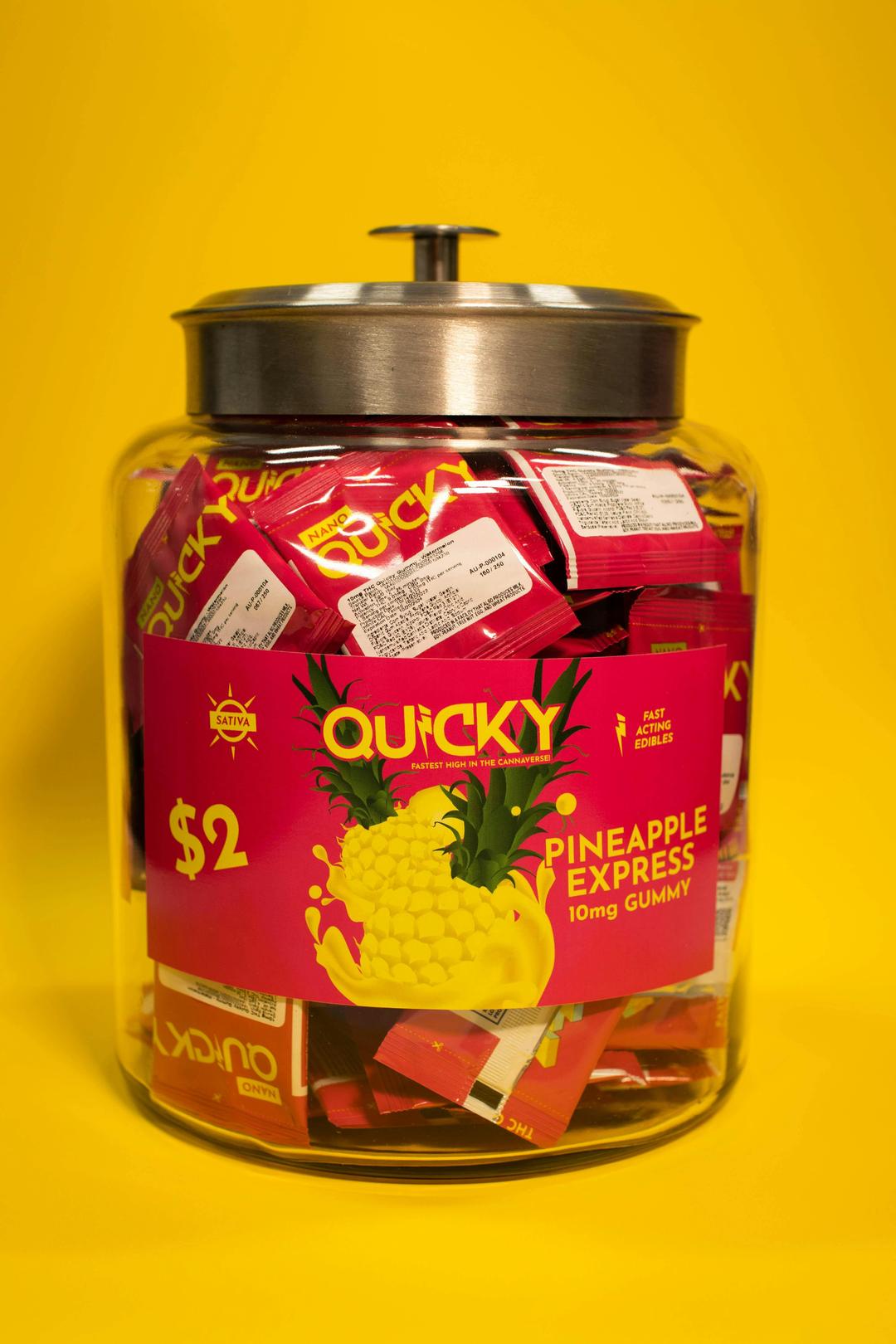 Quicky 10mg Single Gummies (250ct) - Cherry (Sativa)