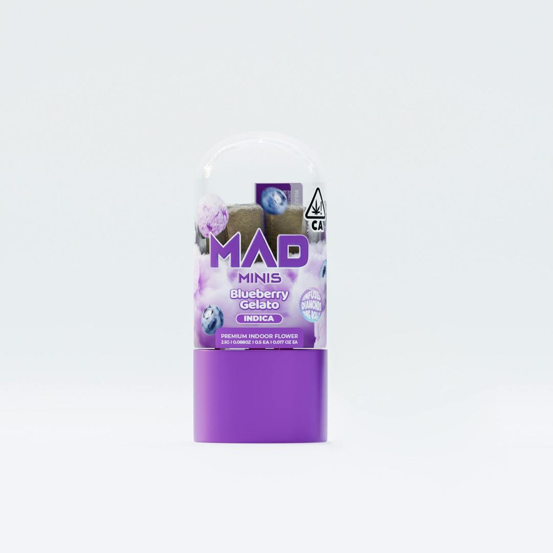 Mad Labs - Blueberry Gelato - 5 Pre Roll Mad Minis - 2.5G