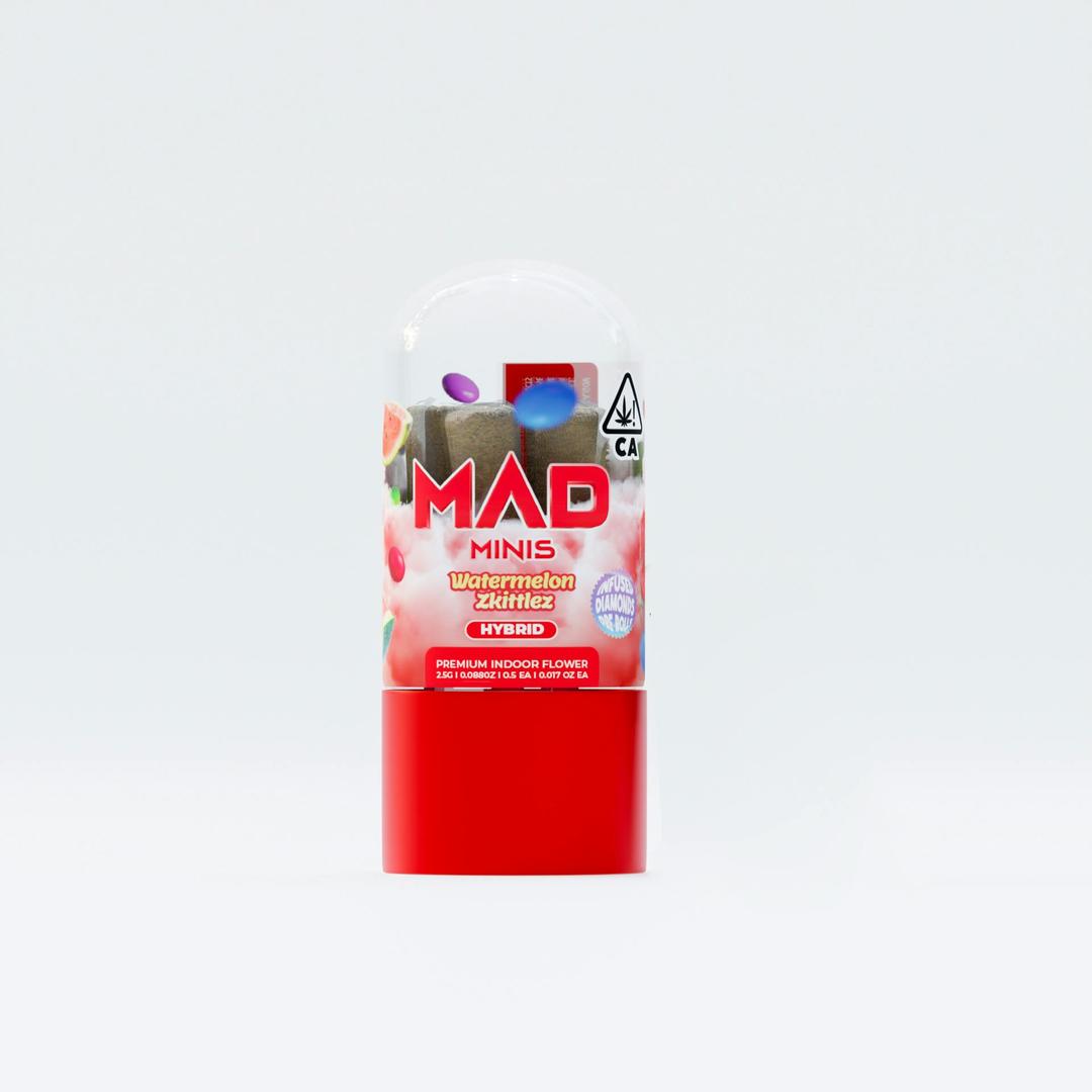 Mad Labs - Watermelon Zkittlez - 5 Pre Roll Mad Minis - 2.5G