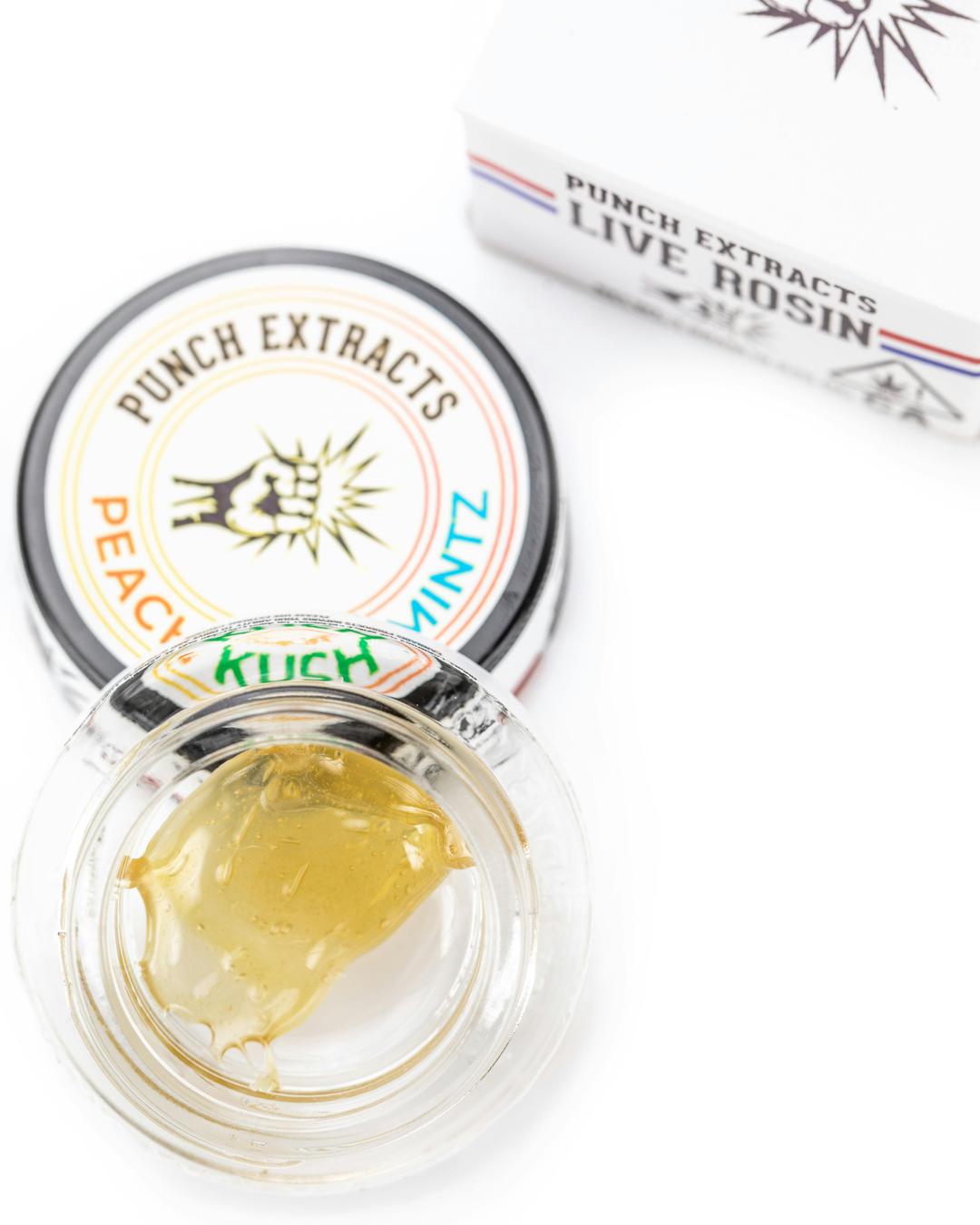 Punch - Live Rosin - Peach Kush Mintz - Tier 4