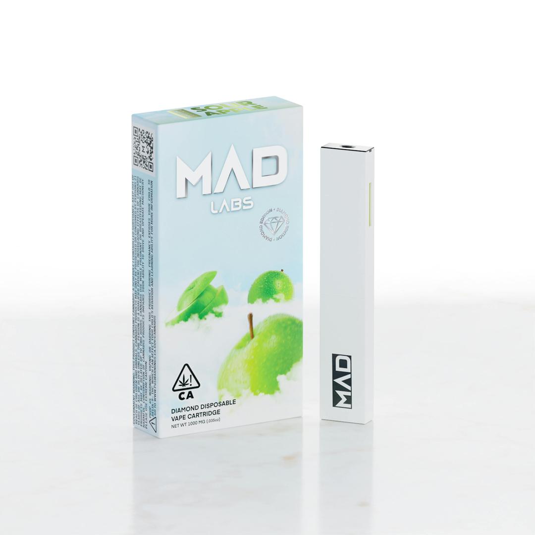 Mad Labs - Sour Apple - Disposable Diamond Edition 1G